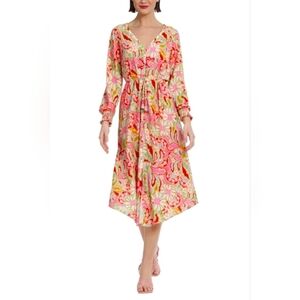 Donna Morgan Floral Midi Dress NWT